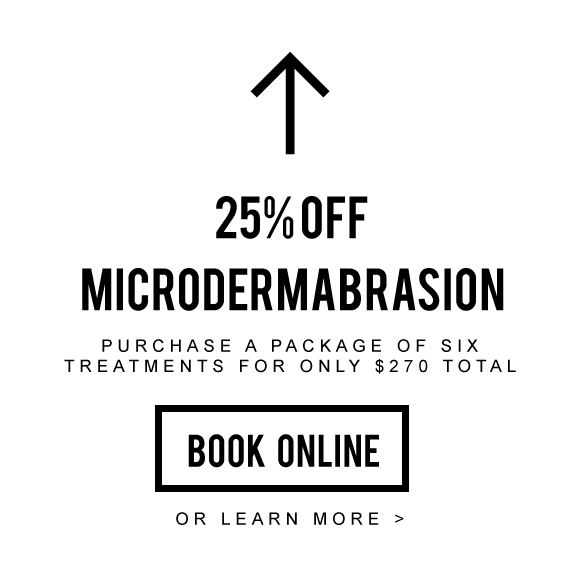 Twenty Five percent off in Microdermabrasion notice