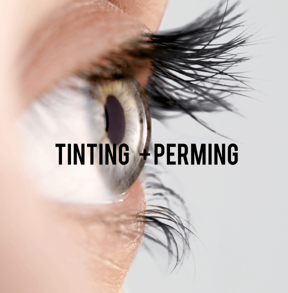 Tinting and perming in eyelashes